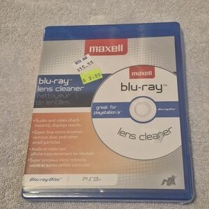 Maxell Blu-ray Lens Cleaner Model BR-LC 190054 for Blu-ray Players